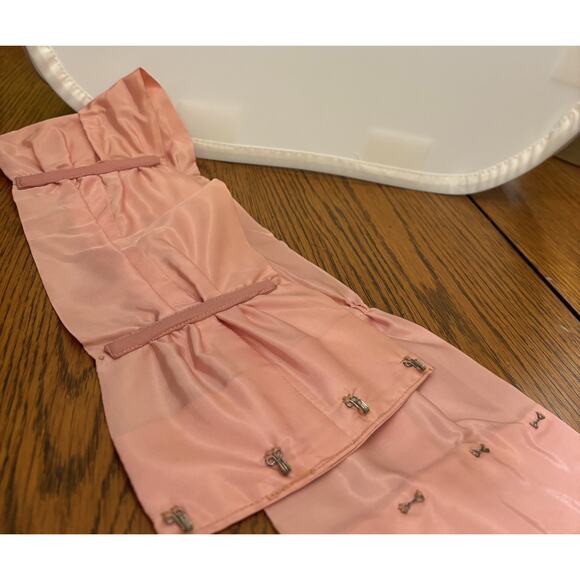 Vintage 50’s Peach Taffeta Strapless Fit/Flare Corseted Ball Gown/Formal/Prom - Picture 11 of 11